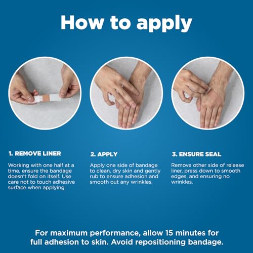 Amazon Basic Care Heavy-Duty Flexible Fabric Adhesive Bandages, First Aid and Wound Care Supplies for Minor Cuts, Scrapes, Blisters, One Size, 100 Count view 3