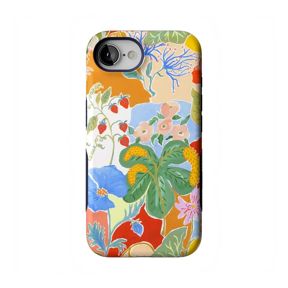 Casely iPhone 16e Case | Botanical Blooms | Floral Patchwork | Compatible with MagSafe | Bold Protective Design