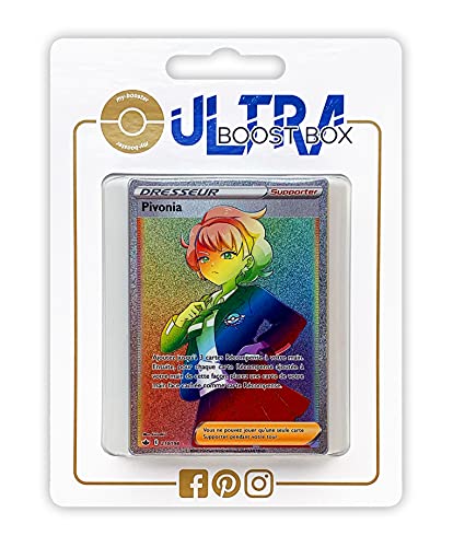 Coffret de 10 Cartes Pokémon Françaises avec Pivonia Secrète Arc en Ciel