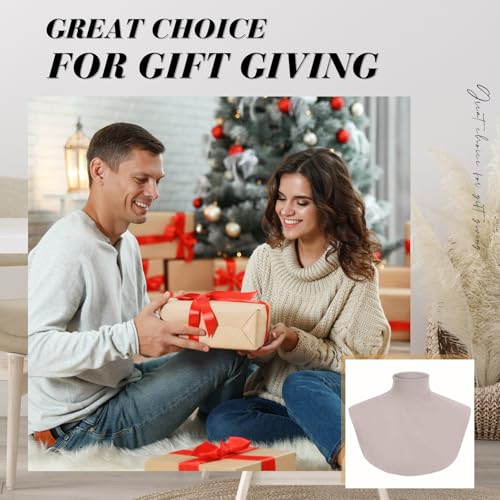 Image of Cutecrop Turtleneck Dickey Extra Large Fake Collar Detachable Dickey Collar Half Mock Turtleneck for Men Women