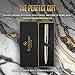 Scriveiner Silver Chrome Ballpoint Pen - Stunning Luxury Pen, Real Gold Plating, Schmidt Black Refill, Best Ball Pen Gift Set for Men & Women, Professional, Executive, Office, Nice, Fancy Pens
