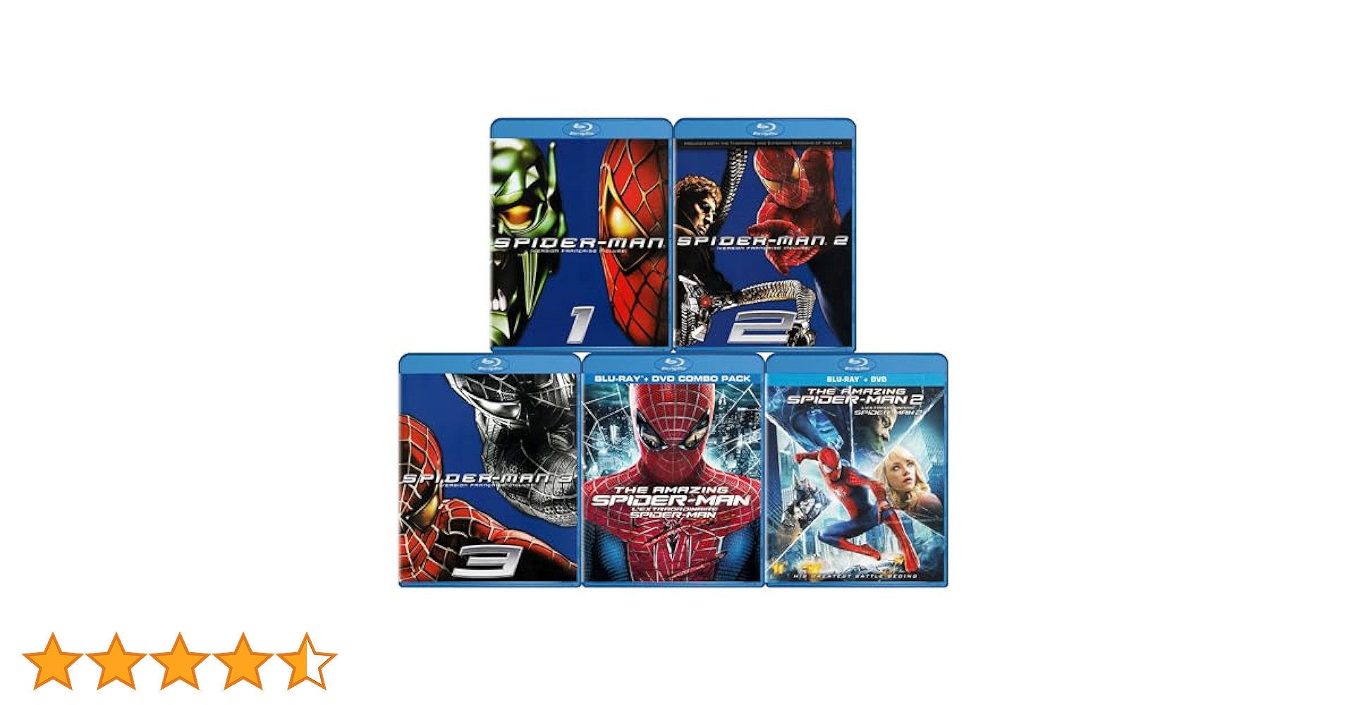 Spider-Man 1-3 / The Amazing Spider-Man 1-2 (Blu-ray) (5