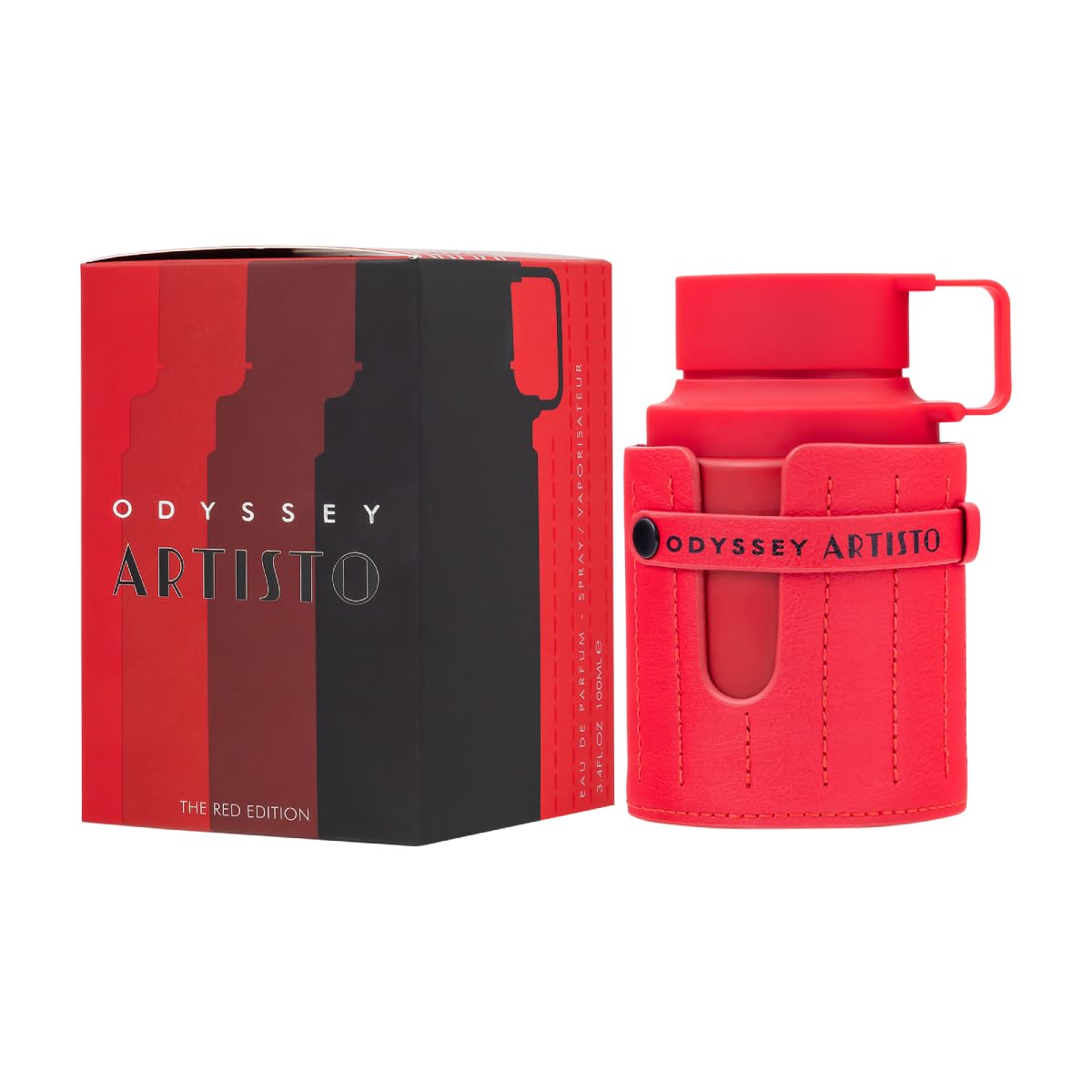Armaf Odyssey Artisto The Red Edition – Woody, Sweet, Tropical, Warm Spicy – Eau de Parfum Spray Long-Lasting Fragrance for Unisex, 3.40 Ounce / 100 ml - Image 2