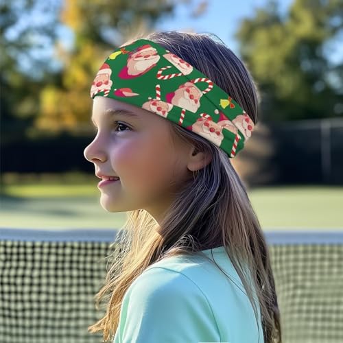 Children's 4 Pieces Athletic Headbands for Sports Wicking Elastic Headscarf Breathable Sweatbands Boy Girl Toddlers3