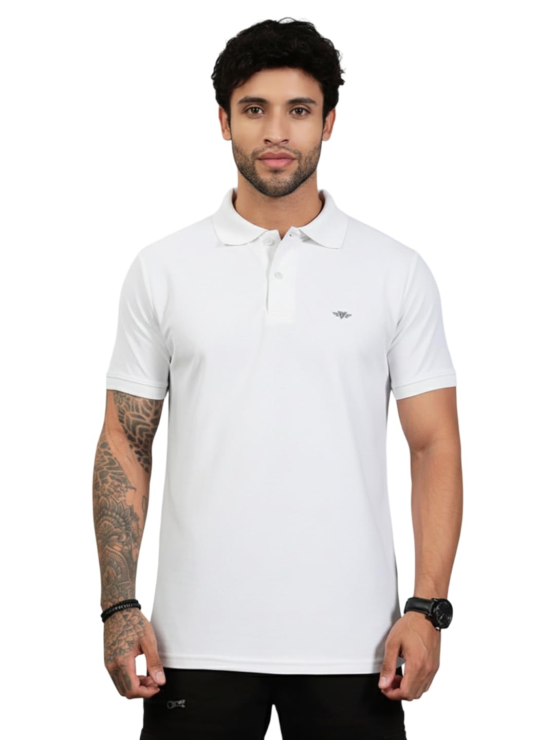 lux venus Men’s Smart Polo T-Shirt | Premium Moisture-Wicking Polyester Polo with Reinforced Collar & Stylish Sleeve Logo – Breathable, Comfortable & Versatile-picture-32