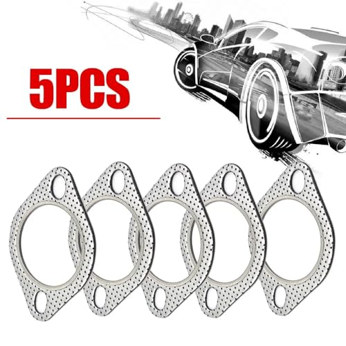 Image of YSIL 5PCS Exhaust Flange Gaskets 2.5 inch 2-Bolt Exhaust Manifold Gasket Replacement Car Exhaust Gasket Car Accessories OEM#120-06310-0002