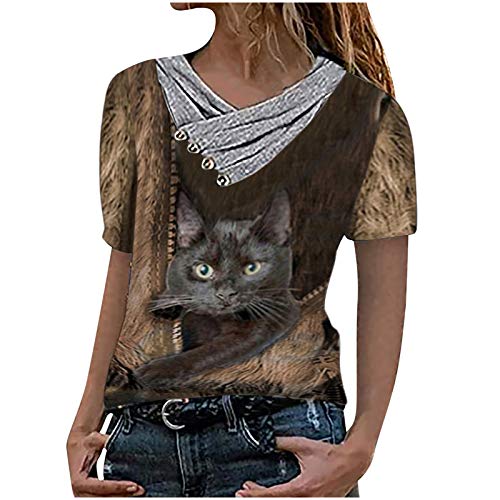 Womens Criss Cross American Flag T-Shirt Patriotic USA Flag Stripe Stars Tops Sweatshirt Graphic Graphic Workout Tanks Graphic Crewneck Sweatshirt Womens(a - Khaki,L)