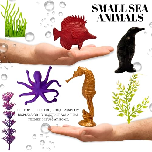 Image of Realistic Underwater SEA Animal Toys for Kids 3+| Realistic Figurine 17PCS Ocean Water Animal Creatures Action Figures for Boys and Girls Birthday Gift for Children Education | Decoration Item