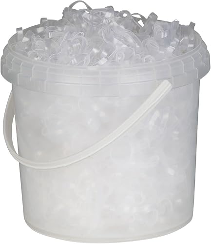 HORZE Banda trenzada de goma de silicona - transparente - talla única