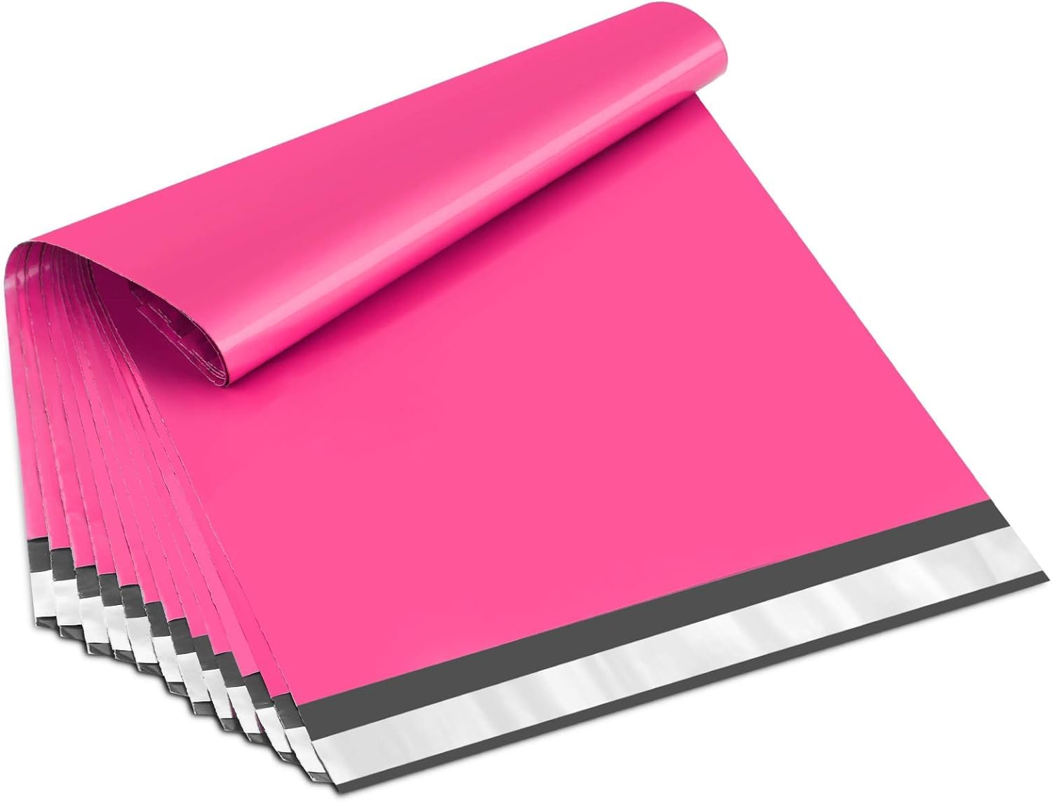 UCGOU Large Poly Mailers 14x17 Inch Hot Pink 100 Pack Plastic Shipping Bags