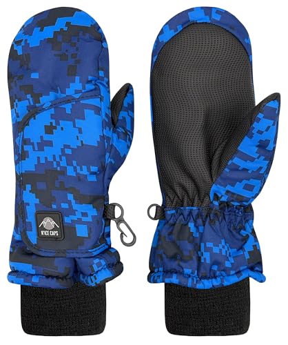 Image of N'Ice Caps Kids Waterproof Snow Mittens Cold Weather Thinsulate Insulated