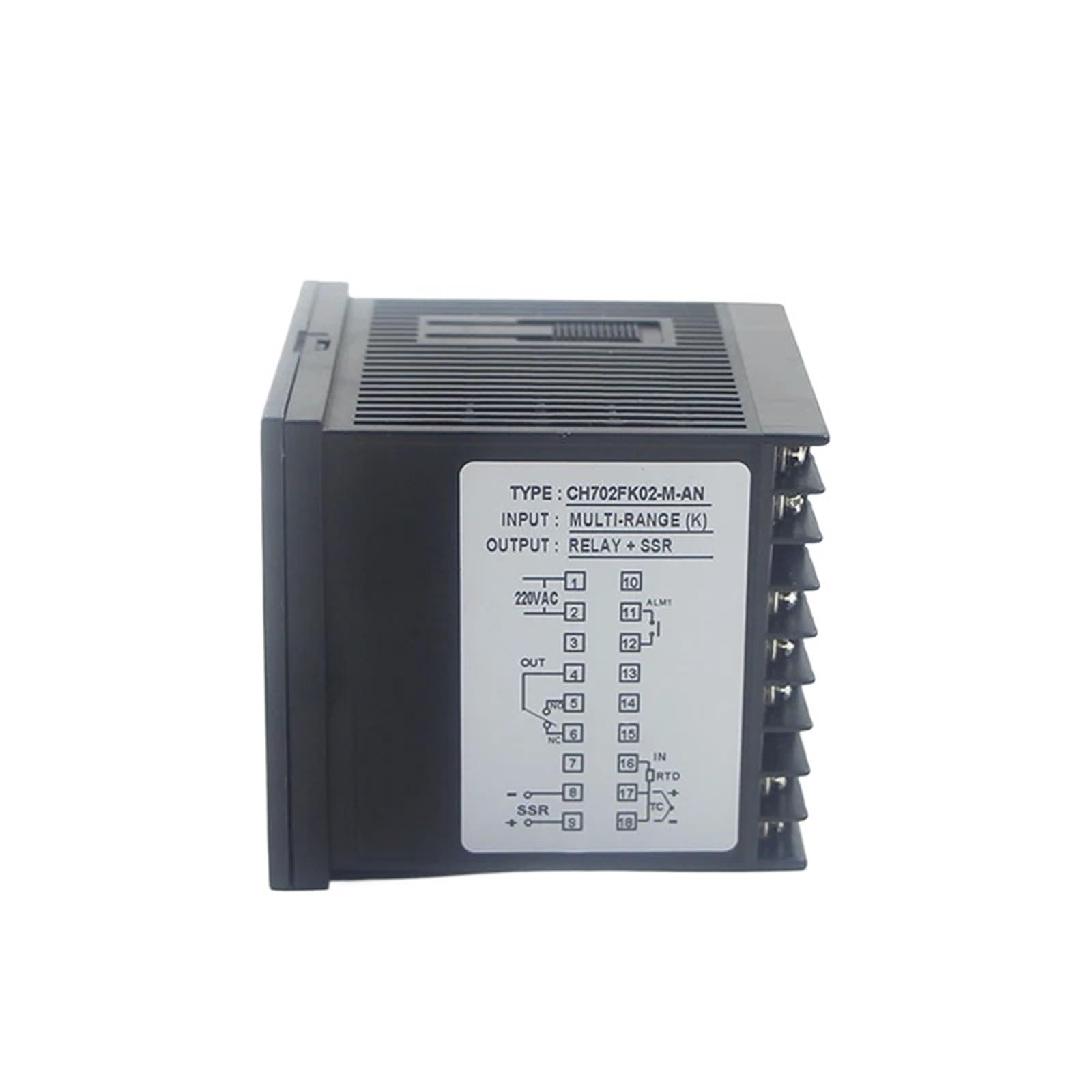 CH702 72 * 72mm Multy Ingresso KEJ PT100 0-10V 4-20mA Tensione PID Uscita Relè SSR AC 220V 24VDC 380VDC Regolatore di Temperatura(2Alarm Double Output,24V 4-20mA Input)