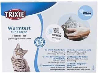 TRIXIE Practical worm test for cats, for home, 19.5 × 15 × 2 cm – 24203 product image