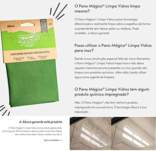 PANO MAGICO ÁKORA LIMPA VIDRO POLIÉSTER E POLIAMIDA (1)