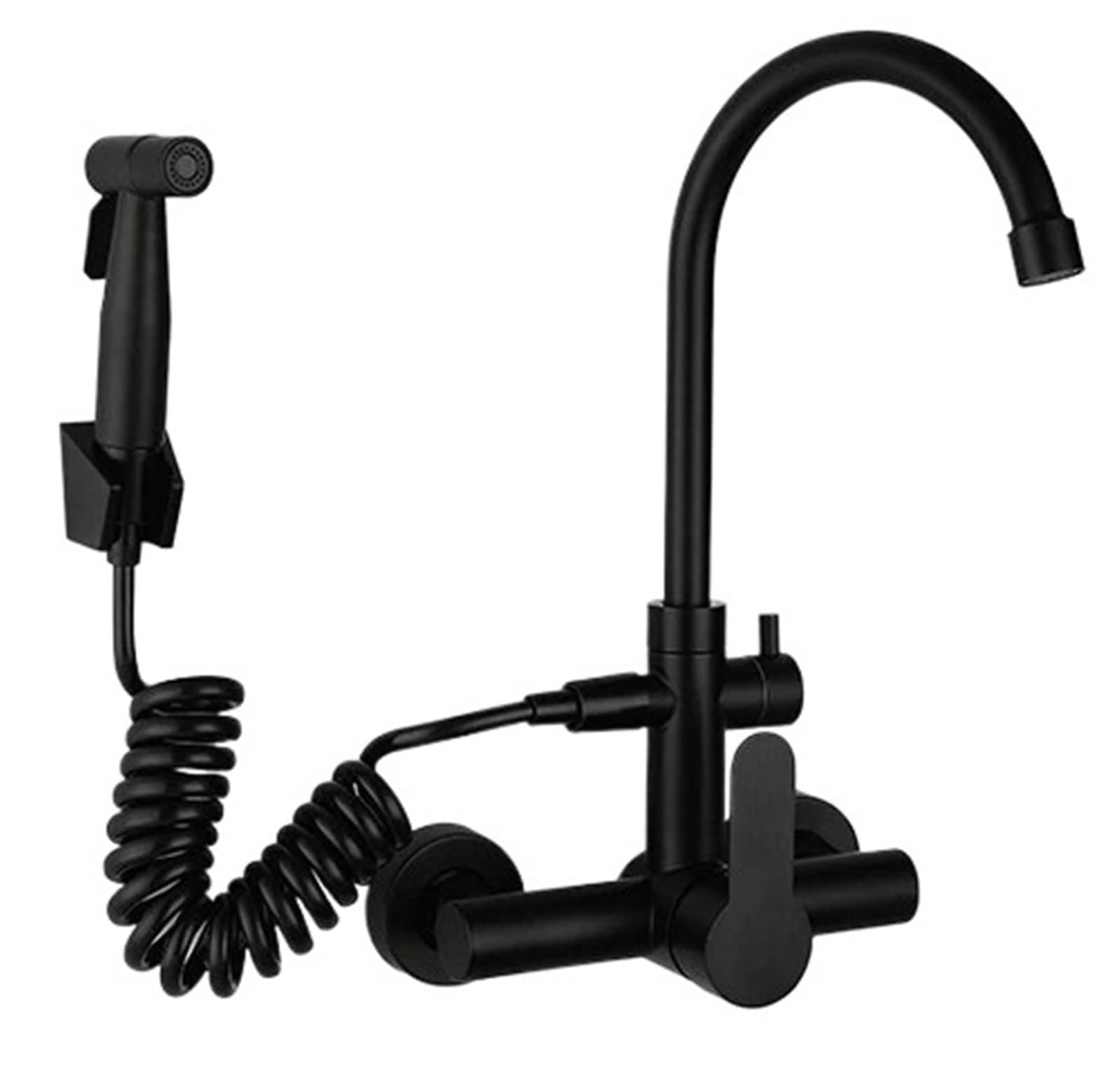 Robinet de cuisine avec douchette rotative et jet réglable chaud-froid