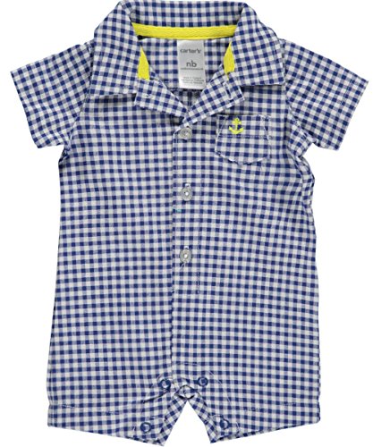 Carter's Gingham Romper, Navy, 6 Months