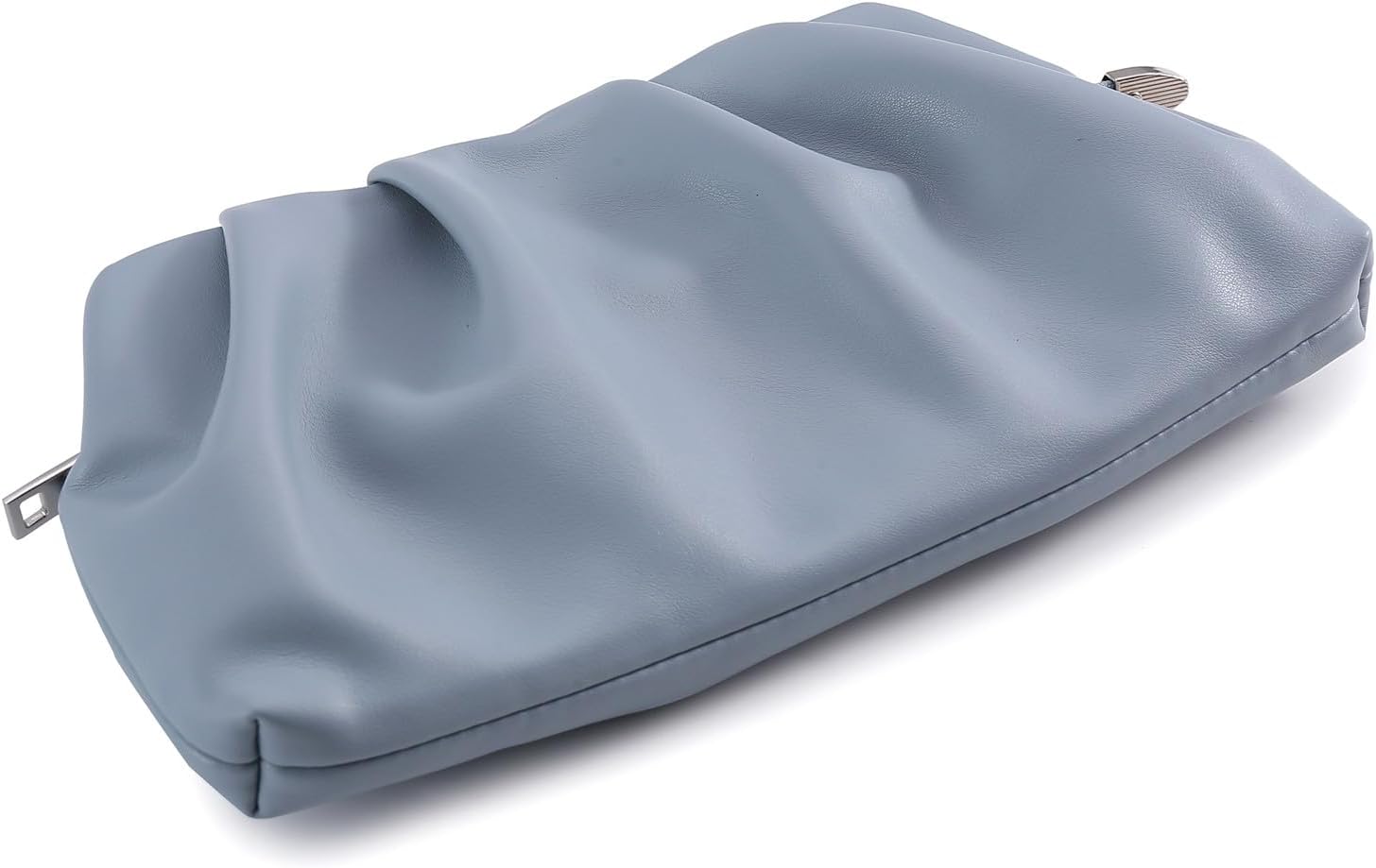 Evening Bag for Women Ruched Clutch Purse Detachable Metal Chain Crossbody Bag - Image 4