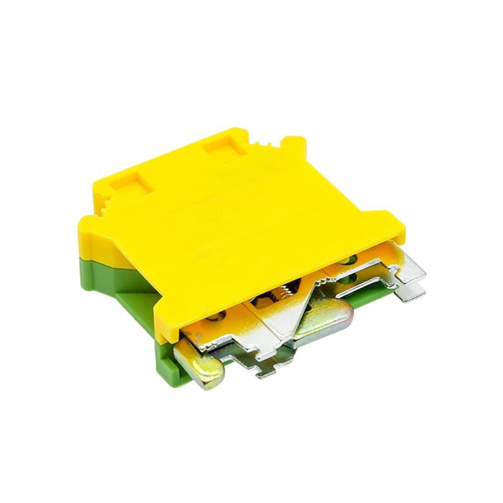 UISLKG-16 PE Bloques de terminales de carril Din Conector de clase universal de tierra Bloques de terminales de tornillo UISLKG16 10PCS