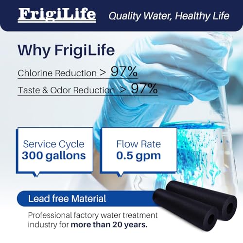 Image of RWF5800A Refrigerator Water Filter Replacement for Frigidaire EPTWFU01 Pure Source Ultra II, Pure Source Ultra 2, EWF02, SCWFTCTO, CLCH128 GP006 DE022 and Pure Air Ultra 2 Air Filter 2 Combo