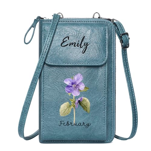 Image of KUKOO Small Crossbody Bags for Women PU Leather Cell Phone Purse Wallet with Credit Card Slots