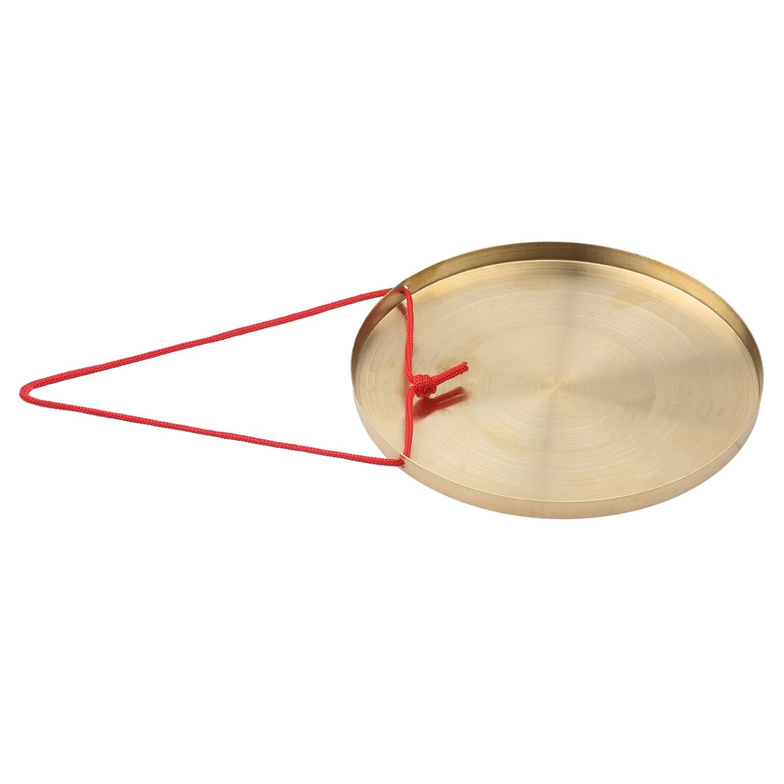 Benkeg 22cm Mano Gong Cymbals Latón Cobre Chapel Opera Instrumentos de Percusión con Round Play Hammer,Instrumento de percusión