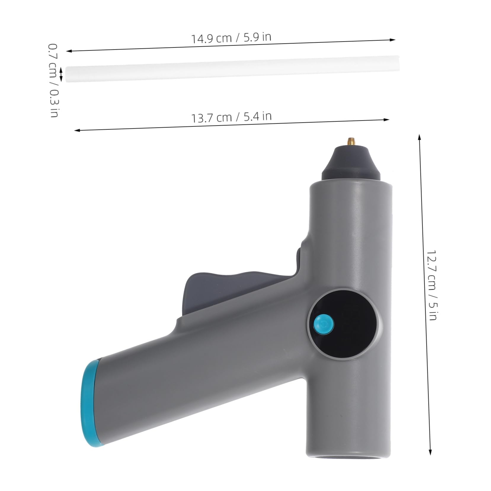Pistola per Colla a Caldo Elettrica Digitale Ricaricabile