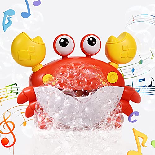Crabby Bubble Bath Toy for Toddlers – Automatic Bubble Maker with 12 Children’s Songs – Sing-Along Bath Bubble Machine for Baby, Toddler and Kids – Fun Bathtub Toy for Endless Bubble Play