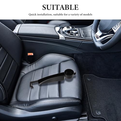 Boîte de rangement noire siège auto ABS robuste combleur espace multifonction pour clés et téléphone - 4
