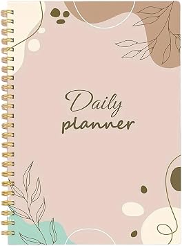 Motivational Notebook 2pcs Daily Planner Notebook Undated To Do List Task with Priorities Mood Tracker Notes Suitable for Office Home and School