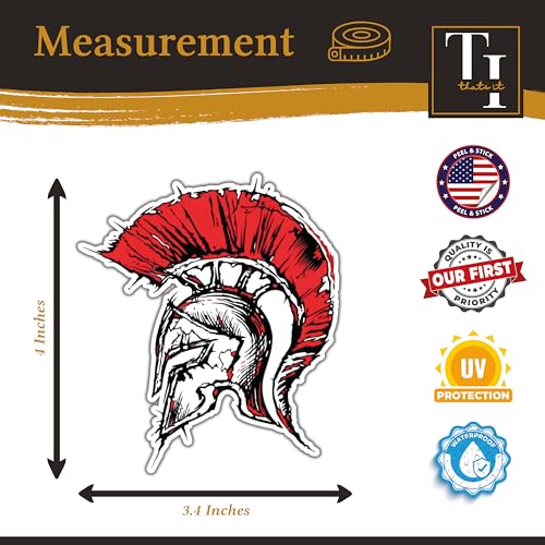 Image of THATS IT! Spartan Stickers | Removable Decal Car Bumper | Indoor Outdoor Window Sticker | Vinyl Decal for Laptop, iPad | Waterproof & Long Lasting | TI - 346