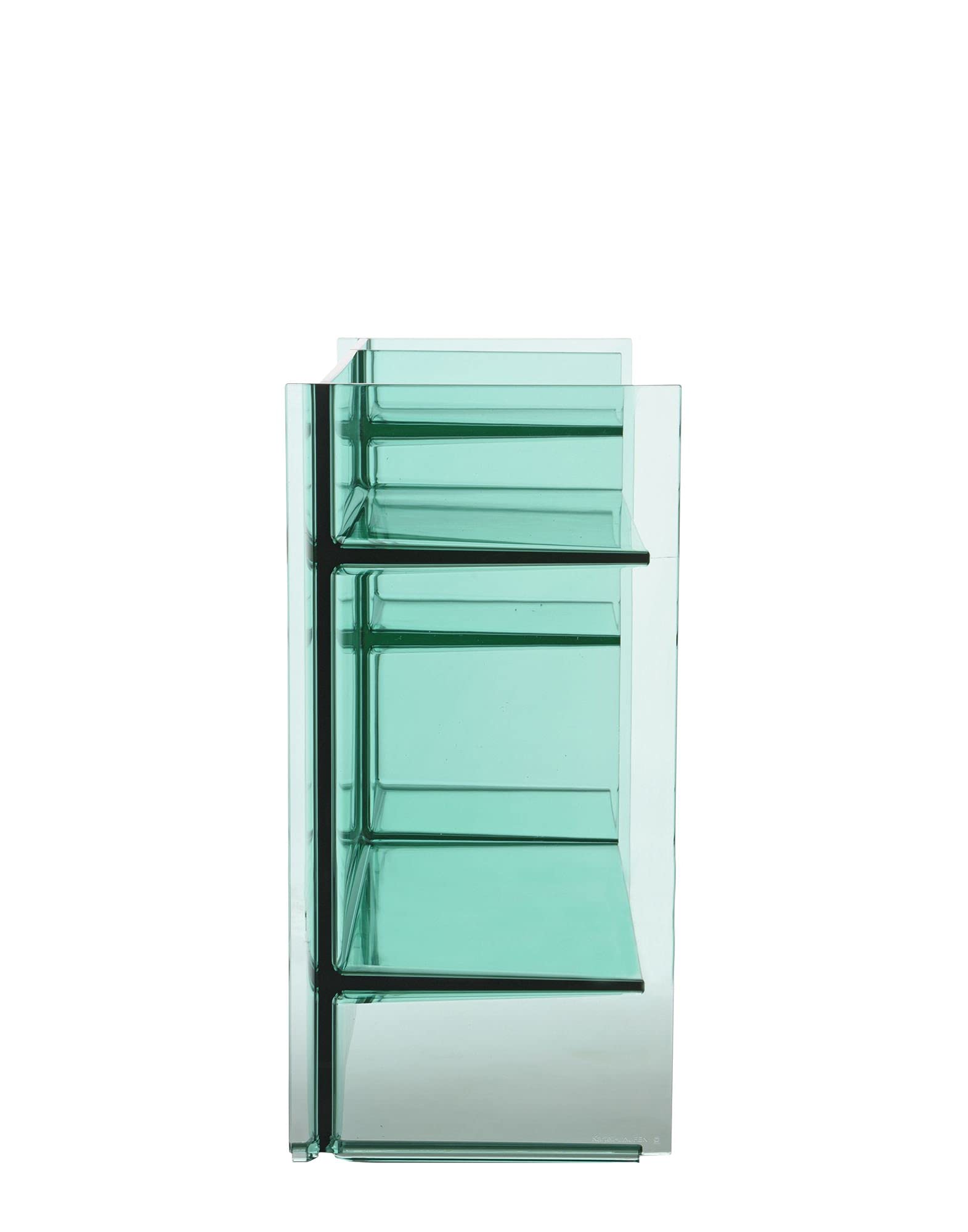 Kartell Sound-Rack Regal, Plastik, grün, 26 x 75 x 53 cm