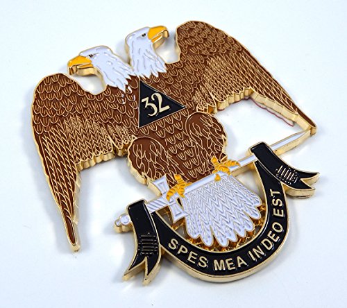 Car Chrome Decals Scottish Rite 32Nd Degree 3" Metal Emblem 3D Freemason Masonic Decal Mas3 #TOP18