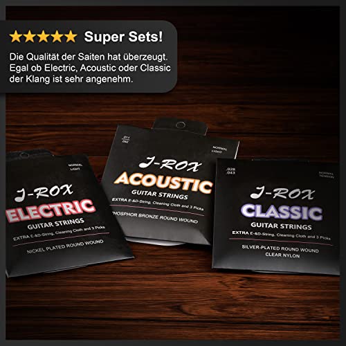 J-ROX Cordes de guitare guitare classique – cordes en nylon de qualité supérieure pour guitare classique, guitare de… - Les Beatles, Paul McCartney, John Lennon, RIngo Starr, George Harrison J-ROX Cordes de guitare guitare classique – cordes en nylon de qualité supérieure pour guitare classique, guitare de… – Image 4