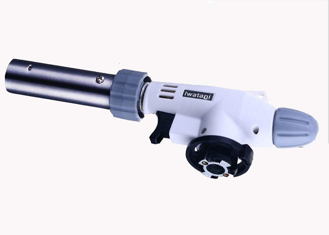 Flamme Réglable de Briquet de Butane de Cuisine de Chalumeau Inversion de 360 Degrés pour Le BBQ/Crème/Faisant Cuire/Souder,C