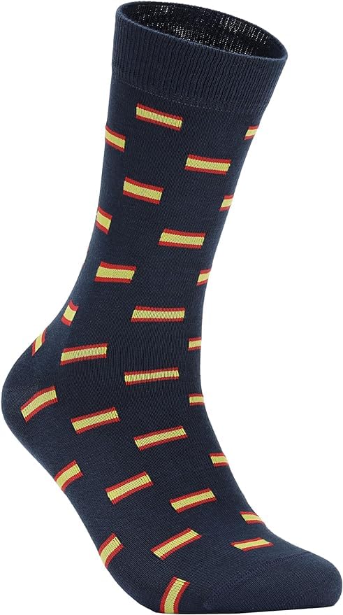 DIVER SOCKS Calcetines hombre divertidos Calcetines bandera de españa ideal como regalos originales para hombres Fabricados en España y validos desde la talla 40 45
