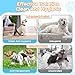 WUFANC 2er Pack Läufigkeitshose für Hündinnen Waschbare Schutzhöschen Wiederverwendbar Hundewindeln Hundehose mit 6 Damenbinde Verstellbare Schutzhose für Hunde Läufigkeit, Schwarz und Blau (L)