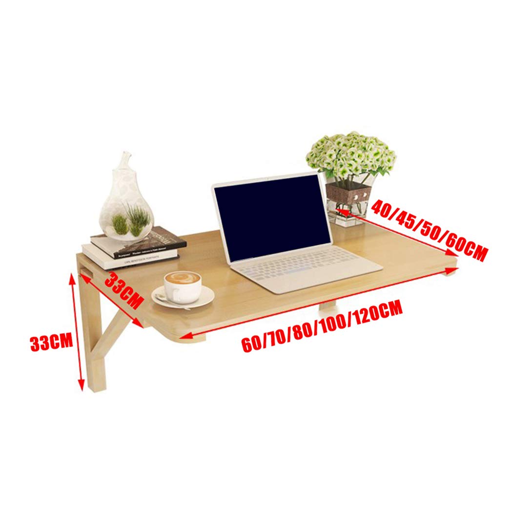 Tavolo Pieghevole da Parete in Legno di pino,Elegant Supporti Pieghevole Multifunzione Salvaspazio Muro per Garage/Cucina Piccolo Lavoro Ribaltabile a Parete Pranzo, Tavolino