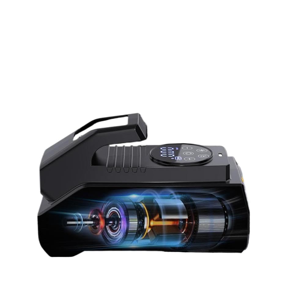 Pompa d'Aria Portatile Wireless/cablata per Pneumatici per Auto 120W 150PSI Compatibile con la Palla per Barca per Bici da Auto(Color Name: Wired Style)