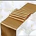 SPRINGROSE Huge 14 Inch x 108 Inch Gold Satin Table Runner (Set of 10). Make Your Reception Pop with These Gorgeous Wedding Decorations. A Must Have for Your Party Supplies.