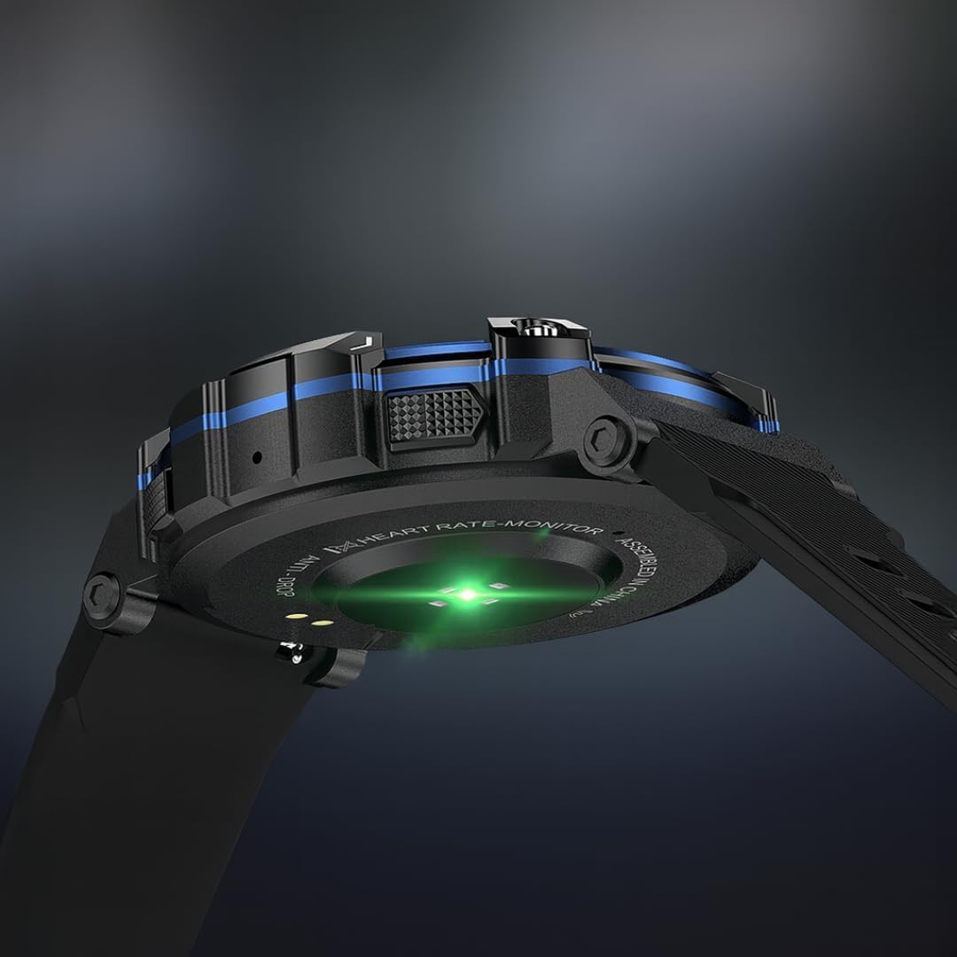 TitanPG – Smartwatch Táctico Militar, Resistente al Agua y Golpes, Monitoreo de Salud 24/7 (Ritmo Cardíaco, Presión, Oxígeno y Sueño)