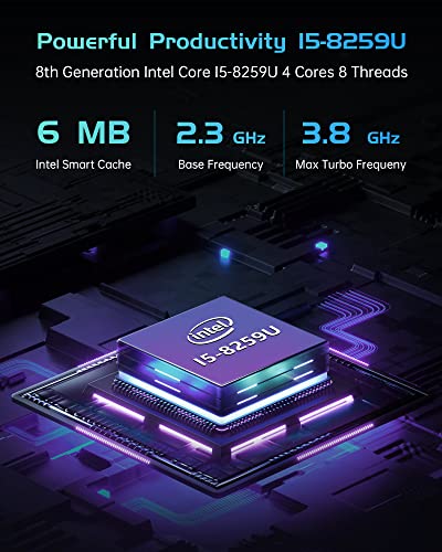 Mini-PC-Windows-11-Pro-Intel-i5-8259U-Mini-Computers-16GB-DDR4-512G-M2-SSD-4-Cores-8-Thread-Small-Desktop-Computer-4K-HDMI-VGA-Type-C-USB-30-WiFi-5-BT-42-Support-Auto-Power-On