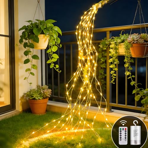 Dekofun Lichterschweif 1M 100 LED Lichterbündel mit Batterie,...