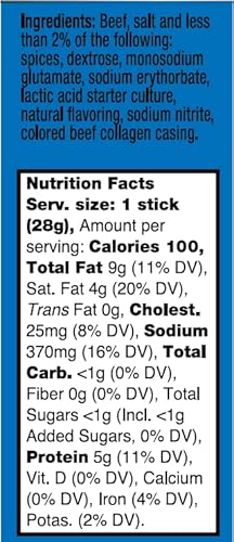 Johnsonville Beef Summer Sausage Sticks, 1-Ounce (24-Count) - Meat Snack From The #1 Sausage Brand In The U.s., Made With Premium Cuts Of Meat, Naturally Smoked, Good Source Of Protein #TOP4