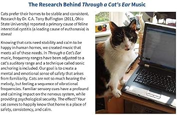 iCalmPet | Through a Cat's Ear: Music for Calming | 3-CD Box Set | 3-hrs |Simplified Classical Music lessens Feline Anxiety and enhances Environmental Enrichment