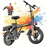 WERHY Electric Bike for Adults, 500W Electric Foldable Bike, 20/30 Miles 20MPH E-Bike with 48V...