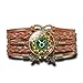 Produktbild QWKLNRA 12 Sternbild Armband Zwölf Konstellationen Taurus Glas Cabochon Kunstleder Armband Retro Mehrschicht Infinity Geflochtene Armband, Für Frau Freundin Mutter De Armbänder Geschenk