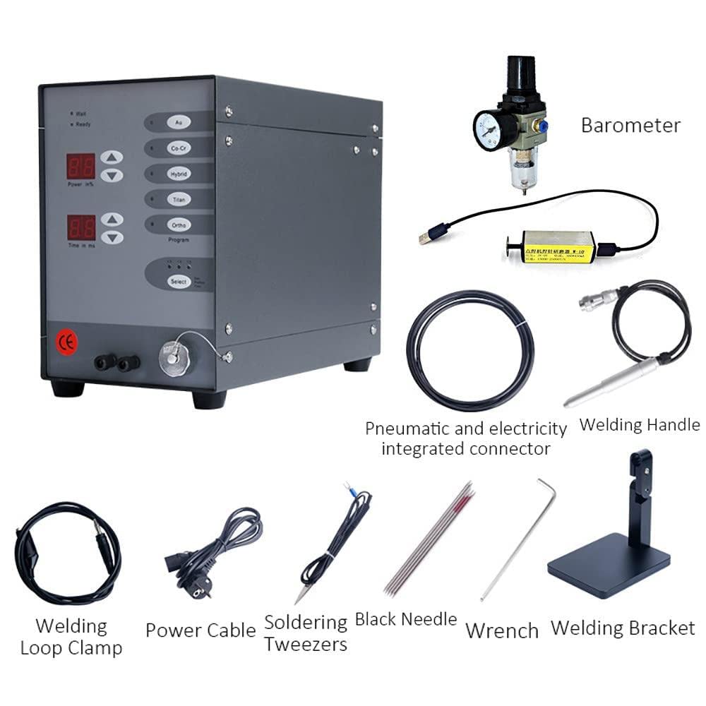 Saldatrice a Punti CNC, Saldatrice ad Arco ad Argon a impulsi da 100 W per la Riparazione di Gioielli Fai-da-Te Saldatura di Gioielli in Oro e Hardware Saldatrice di Gioielli Saldatura Miller