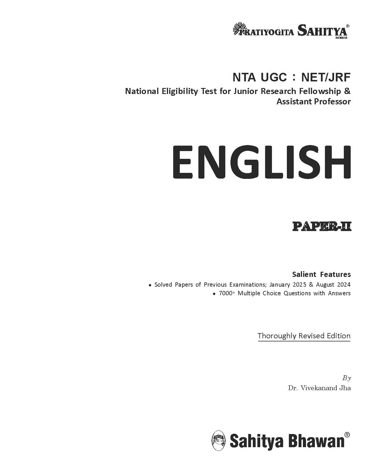 Sahitya Bhawan UGC NET ENGLISH PAPER 2 3