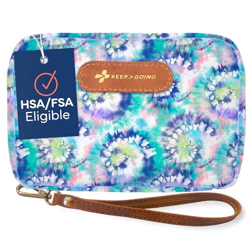 Image of KeepGoing Travel First Aid Kit for Kids – 130 Pc. for Car, Home, Purse, Diaper Bag & Backpack with Latex-Free Bandages - Mini First Aid Kit Travel Size TSA-Approved