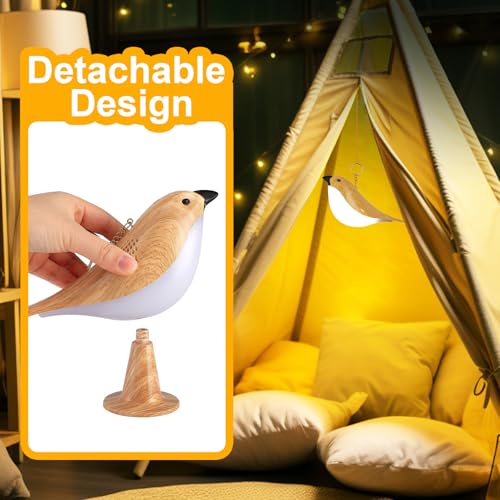Image of Deogos 2Pack Cute Bird Table Lamp, Touch Control /Dimmable Brightness /3 Color Temperature /Cordless Desk Lamp Bedside Lamps for Nightstand, Bedroom, Small Space, Decoration